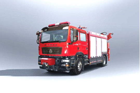 SINOTRUK 緊急救援消防車 ディーゼル 後部駆動 6 座 4×2 マニュアルトランスミッション
