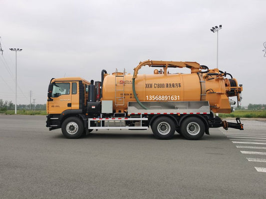 工業廃棄物管理のための重荷清掃と下水道吸い込みトラック