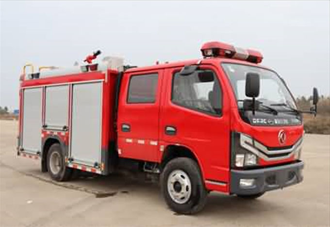 6.2m 消防救助トラック 140hp ドンフェン水タンカー 消防車 0