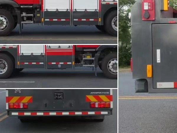 SINOTRUK 緊急救援消防車 ディーゼル 後部駆動 6 座 4×2 マニュアルトランスミッション 3