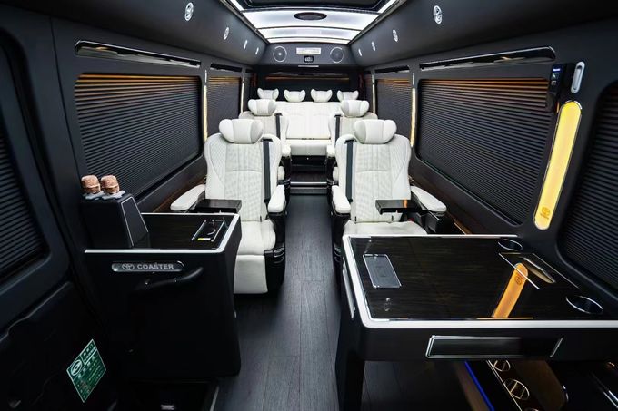 トヨタ・コースター 12人乗り 観光バス ガソリン バックドライブ 4×2 マニュアルトランスミッション 9